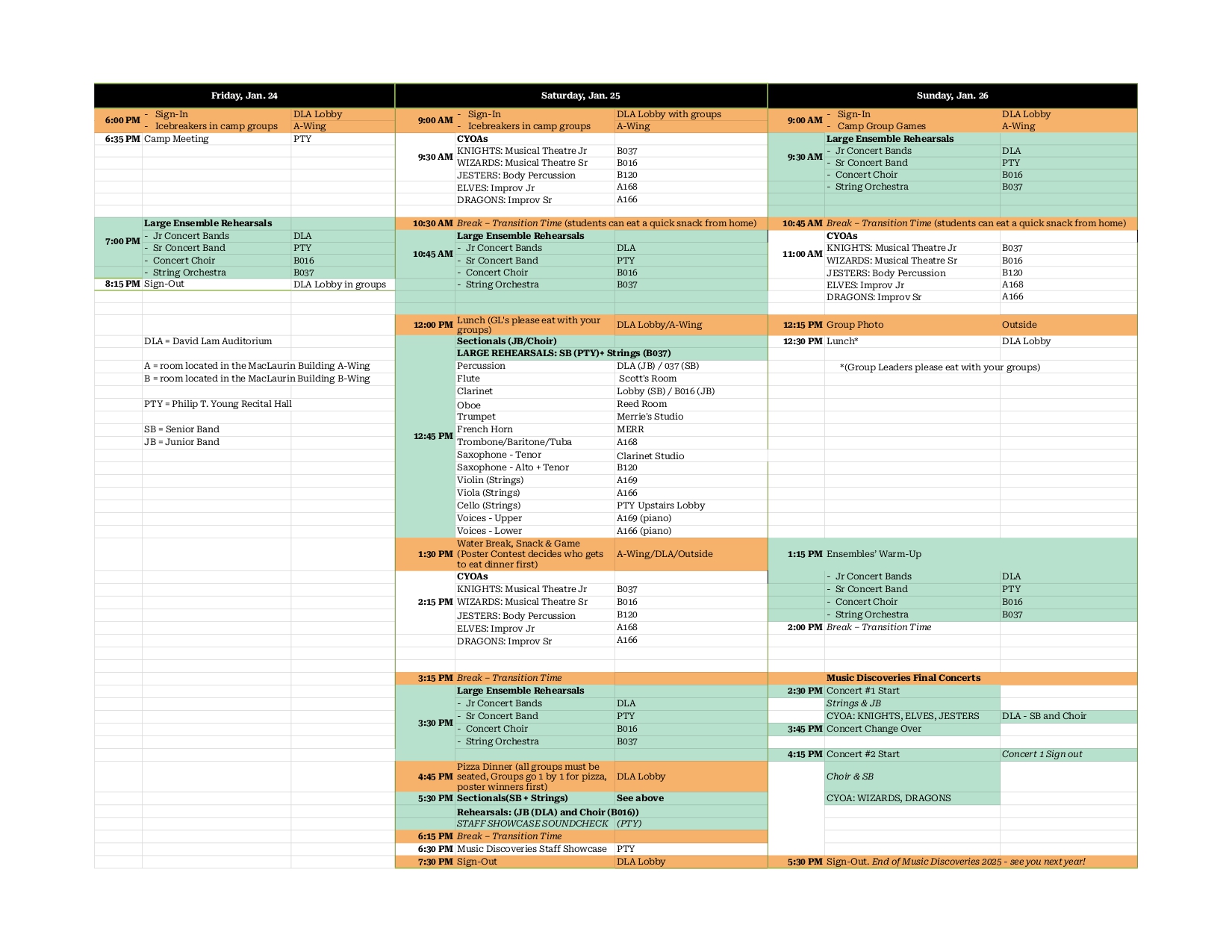 PDF of the schedule